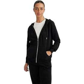DeFacto Y1502AZ Kadın Regular Fit Gri Karışım Sweatshirt