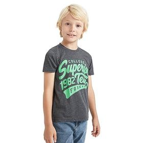 DeFacto Y2209A622SM Gri Erkek Çocuk Regular Fit Bisiklet Yaka Kısa Kollu Tişört