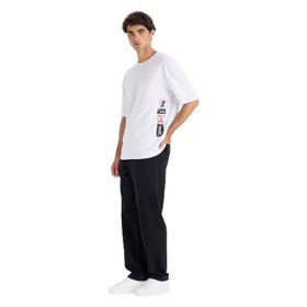 DeFacto Y4619AZ23SP NM40 Siyah Sergio Regular Fit Normal Kalıp Normal Bel Boru Paça Jean Erkek Pantolon