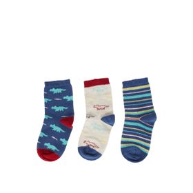 DeFacto Y6313A2NS Erkek Bebek Pamuklu 3'lü Uzun Çorap