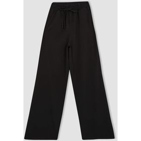 DeFacto Y6981AZ23AU Siyah-BK81 Wide Leg Geniş Paça Bayan Pantolon
