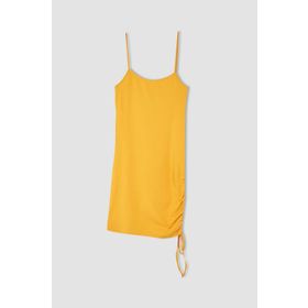 DeFacto Y7690AZ22HS Coool Bodycon Basic Bağcık Detaylı Askılı Mini Süpreme Elbise