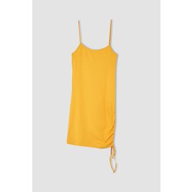 DeFacto Y7690AZ22HS Coool Bodycon Basic Bağcık Detaylı Askılı Mini Süpreme Elbise