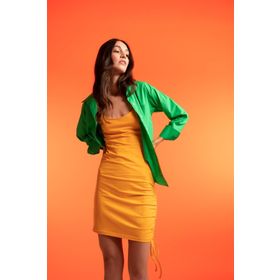 DeFacto Y7690AZ22HS Coool Bodycon Basic Bağcık Detaylı Askılı Mini Süpreme Elbise