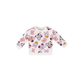 DeFacto Y8035A222WNPR261 Kız Bebek Disney Mickey & Minnie Bisiklet Yaka Sweatshirt