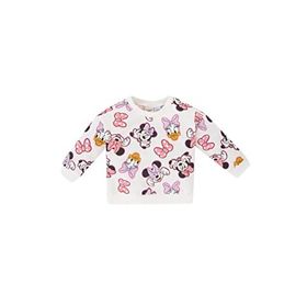 DeFacto Y8035A222WNPR261 Kız Bebek Disney Mickey & Minnie Bisiklet Yaka Sweatshirt