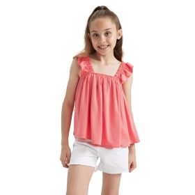 DeFacto Y9152A622HSRD216 Kız Çocuk Regular Kolsuz Viskon Bluz