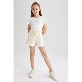 DeFacto Y9165A622HS Cool Ribana Kız Çocuk Şort