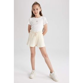 DeFacto Y9165A622HS Cool Ribana Kız Çocuk Şort