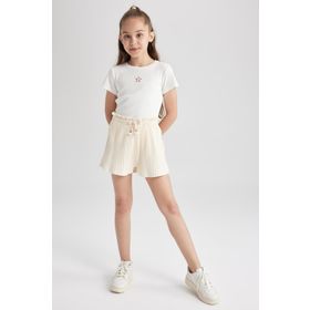 DeFacto Y9165A622HS Cool Ribana Kız Çocuk Şort