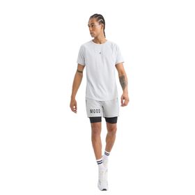 DeFacto Z2147AZ25SP Gri-GR91 Erkek Slim Fit Dar Kesim Fermuarlı Telefon Cepli Sporcu Taytlı Şort