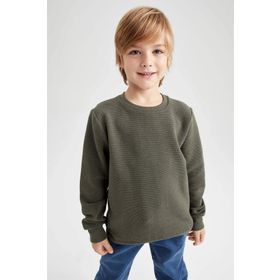 DeFacto Z2511A623SP Haki Erkek Çocuk Sweatshirt