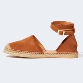 DeFacto Z3264AZ23SM Kahve Düz Taban Slip On Deri Süet Kadın Espadril