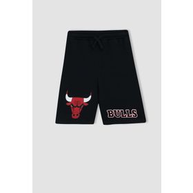 DeFacto Z8484A623SM Erkek Çocuk Fit Regular Fit Nba Chicago Bulls Lisanslı Sweatshirt Kumaşı Şort