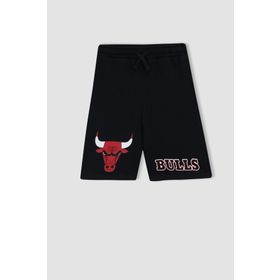 DeFacto Z8484A623SM Erkek Çocuk Fit Regular Fit Nba Chicago Bulls Lisanslı Sweatshirt Kumaşı Şort