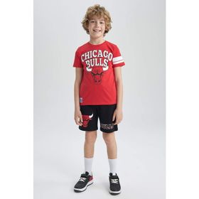 DeFacto Z8484A623SM Erkek Çocuk Fit Regular Fit Nba Chicago Bulls Lisanslı Sweatshirt Kumaşı Şort