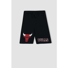 DeFacto Z8484A623SM Erkek Çocuk Fit Regular Fit Nba Chicago Bulls Lisanslı Sweatshirt Kumaşı Şort