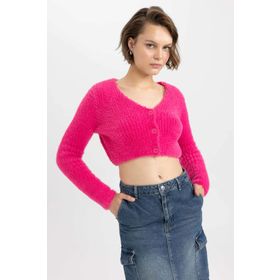 DeFacto Z9318AZ23WN PN219 Coool Slim Fit V Yaka Triko Bayan Hırka