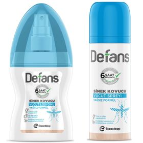 Defans 100 ml Sinek Kovucu Vücut Spreyi + 100 ml Sinek Kovucu Vücut Losyonu