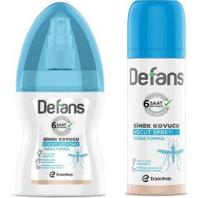 Defans 100 ml Sinek Kovucu Vücut Spreyi + 100 ml Sinek Kovucu Vücut Losyonu