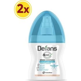 Defans Su Bazlı Yağsız Formül Sinek Kovucu 2x100 ML Vücut Spreyi