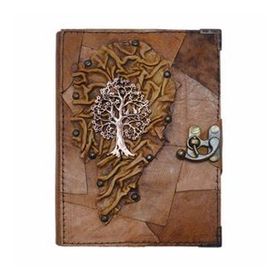 Deffter 64226-7 Çizgisiz Naturel L Krafton Deri Serisi Defter