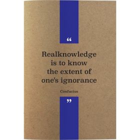Deffter 64837-5 Quotes From Thinkers Confucius Karton Kapak 14,8x21 Noktalı 70 Sayfa Defter