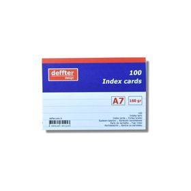 Deffter A7 Beyaz Çizgili 64125-3 Index Kartı