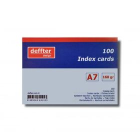 Deffter A7 Beyaz Düz 64269-4 Index Kartı
