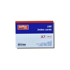 Deffter A7 Beyaz Kareli 64129-1 Index Kartı