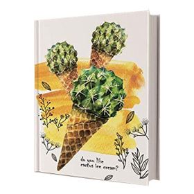 Deffter Cactus Ice Cream Sert Kapak Not Defter