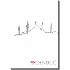 Deffter Defter I Live Istanbul Mosque 14 x 20 cm Defter