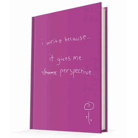 Deffter I Write Because It Gives Me Perspective Çizgili Not Defteri