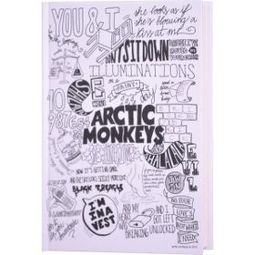 Deffter Music Of The Word Arctıc Monkeys Sert Kapak 14X20 Çizgili 96 Sayfa Not Defteri