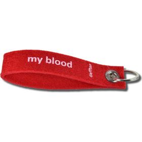 Deffter My Blood AB Rh- Keçe Anahtarlık
