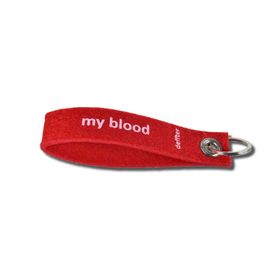 Deffter My Blood AB Rh- Keçe Anahtarlık