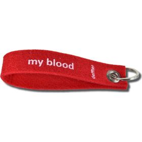 Deffter My Blood B Rh+ Keçe Anahtarlık