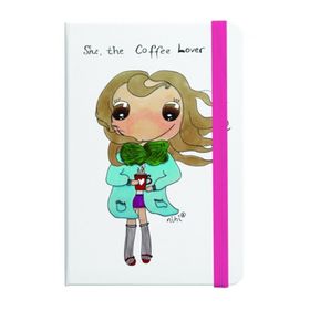 Deffter Nihi Coffee Lover 11x7,5 cm Lastikli Defter