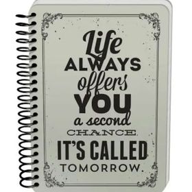 Deffter Raw and Grey Life Sert Kapak 14x21 cm Çizgisiz 90 Sayfa Spiralli Defter