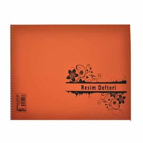 Defne 25x35 cm 25 Yaprak Nar Çiçeği Resim Defteri