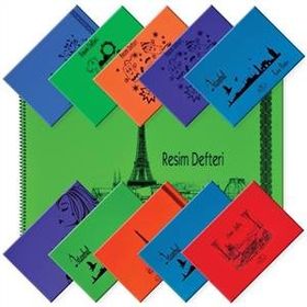 Defne 25x35 Spiralli Plastik K. 25 Yaprak Resim Defteri