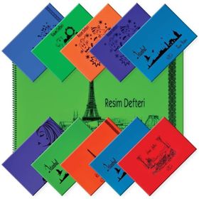 Defne 25x35 Spiralli Plastik K. 25 Yaprak Resim Defteri