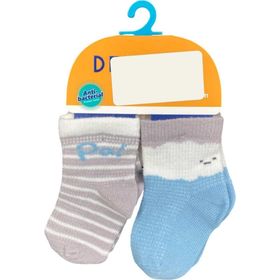 Defne Baby E002-24 2'li Bebek Çorabı