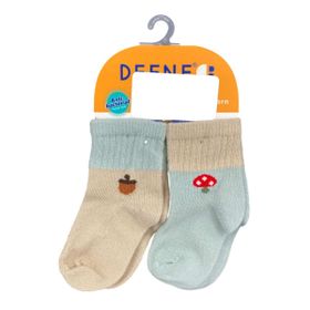 Defne Baby U003-24 2'li Bebek Çorabı
