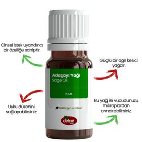 Defne Doğa 20 ml Adaçayı Acı Elma Yağı