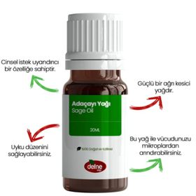 Defne Doğa 20 ml Adaçayı Acı Elma Yağı