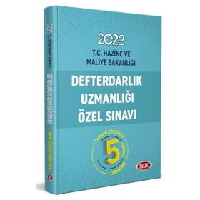 Defterdarlık Uzmanlığı Sınavı Tamamı Çözümlü 5 Deneme Sınavı 2022 - Data Yayınları