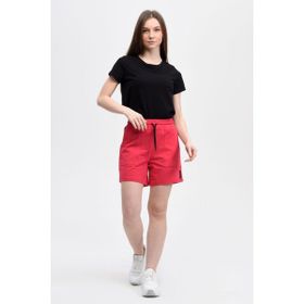 Defys Regular Fit Fuşya Kadın Beli Lastikli Cepli Etiket Detaylı Şort