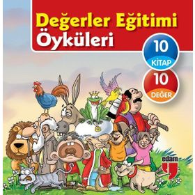 Değerler Eğitimi Öyküleri Seti - 10 Kitap Takım - Büyük Boy - Kolektif