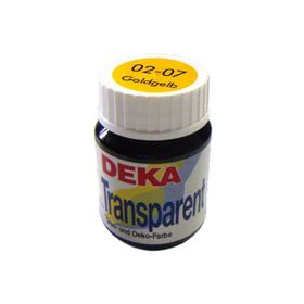 Deka Transparent 25 ml Gold Gelb 07 Cam Boyası